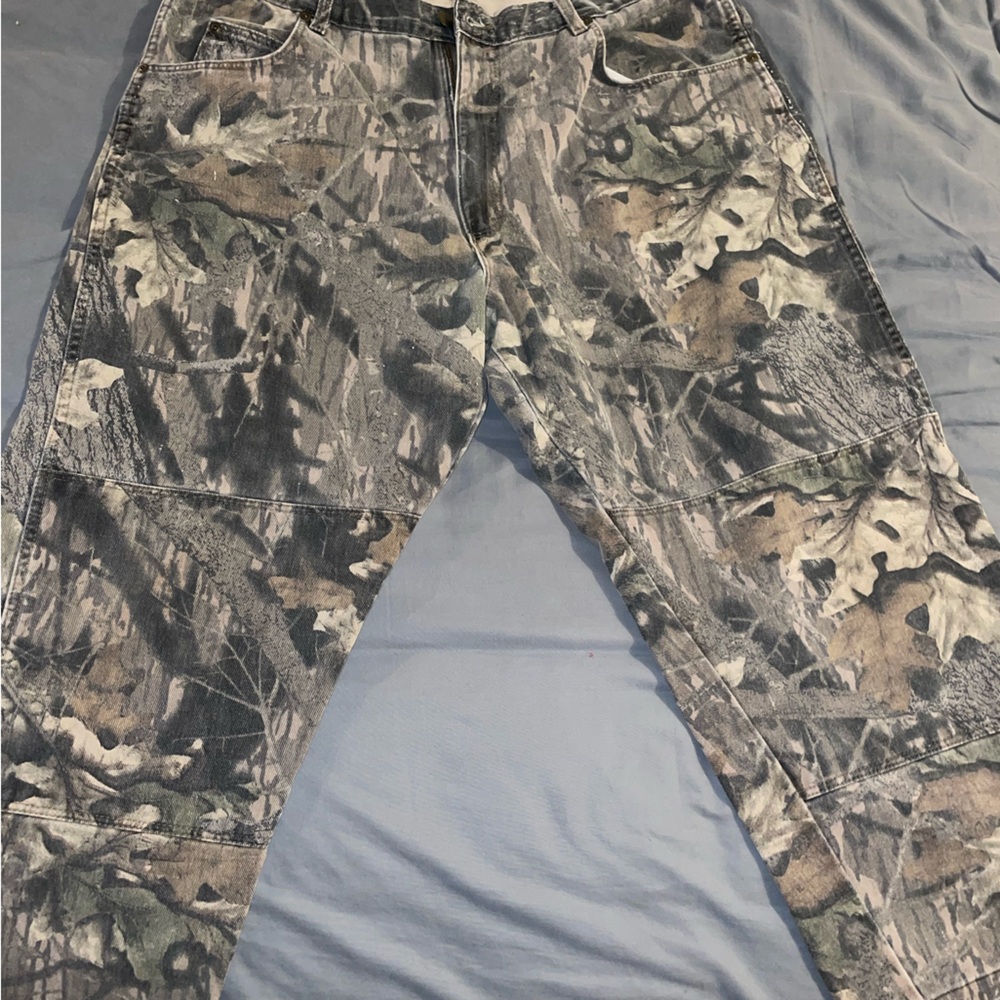 Faded Camo Wrangler Jeans
